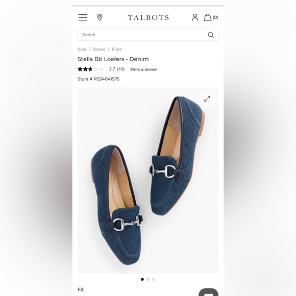Talbots Stella Bit Loafers Blue Denim Leather Chic Square Toe Womens 8 - Picture 11 of 11